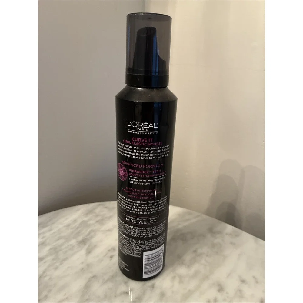 L'Oreal Paris CURVE IT Curl Elastic Mousse Strong Hold 8.3 oz New! Discontinued